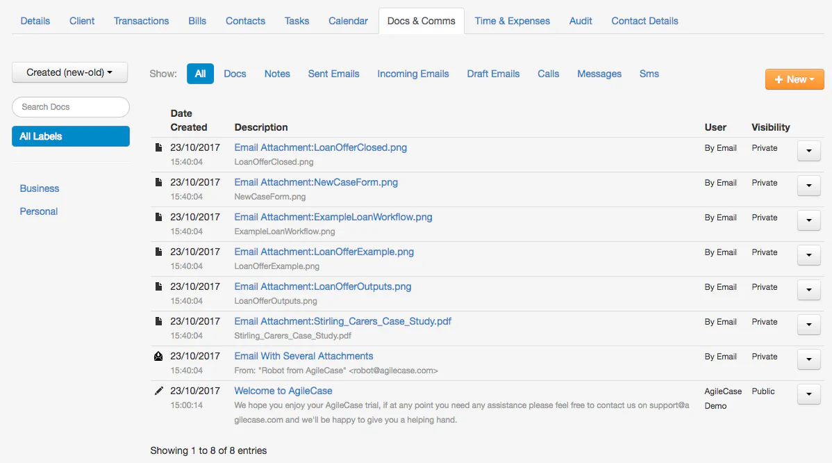 AgileCase Email To Case